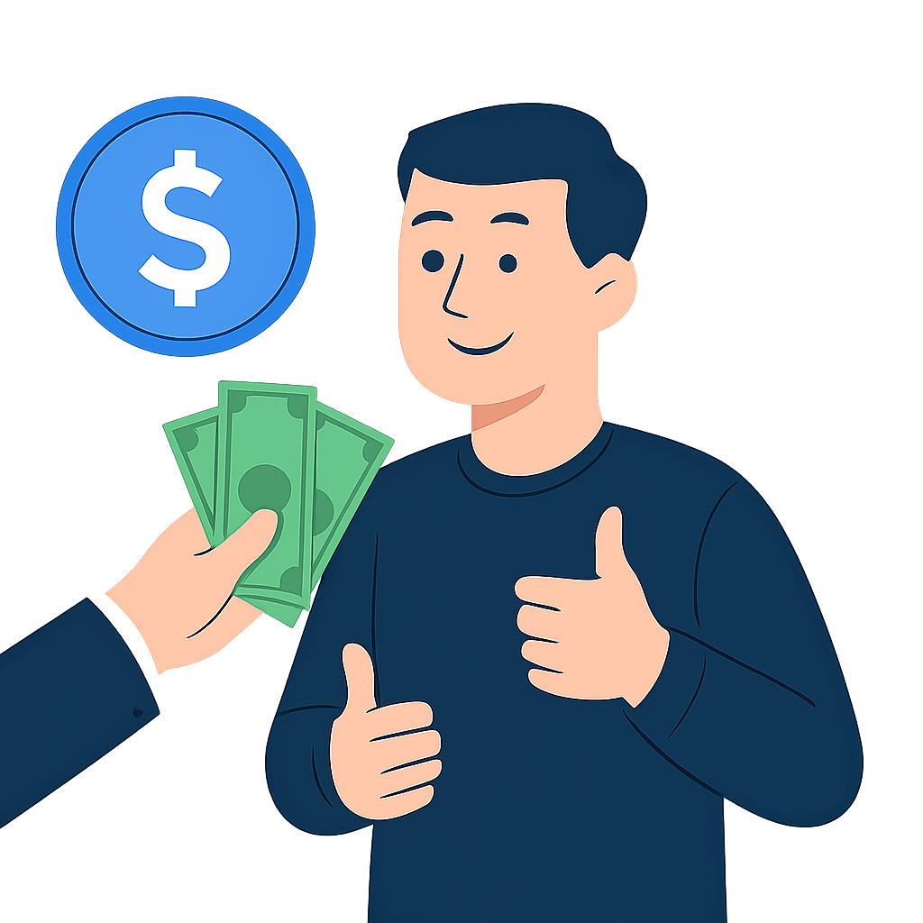 Get paid illustration